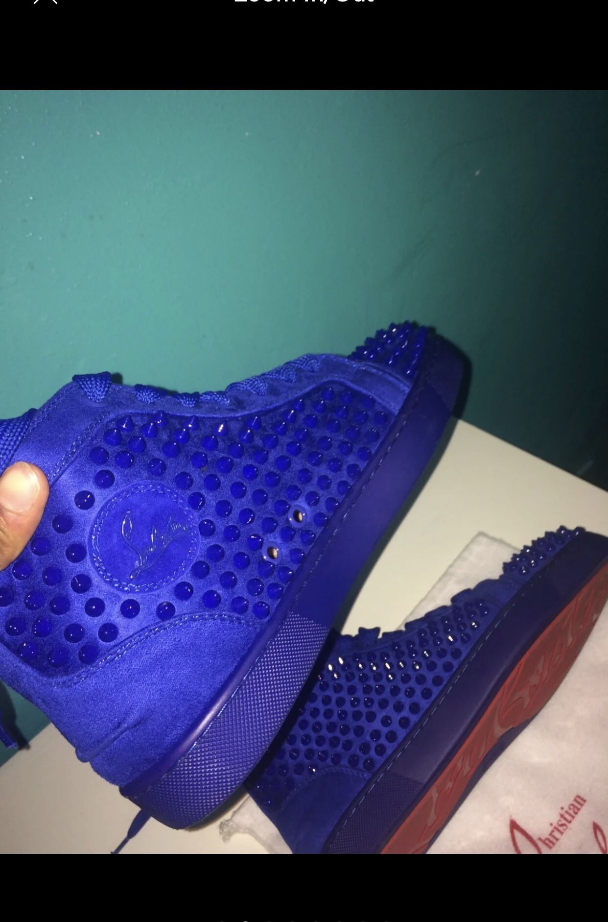 Christian Louboutin Red bottoms spikes