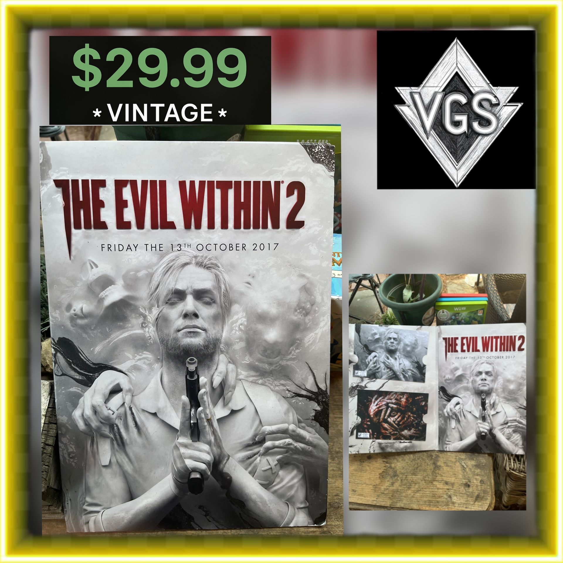 *RARE* The Evil Within 2 Promo Poster (2017)
