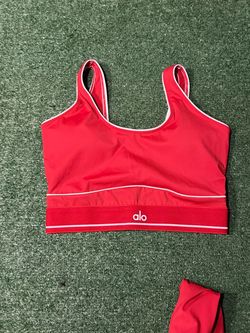 Red alo sports bra
