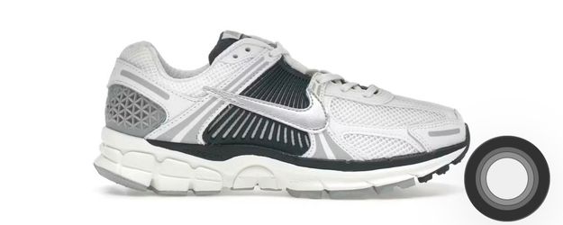 Size 8 W Nike Zoom Vomero 5 White Armory Navy (Women's)