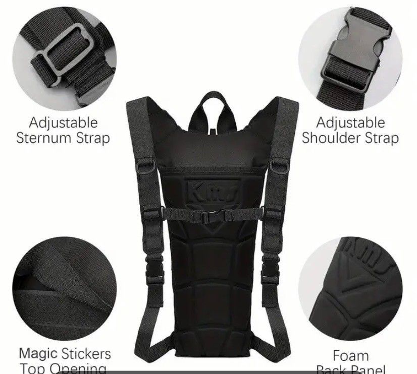 3L Water Bladder Carrier Backpack Leakproof for Running Jogging Cycling Hiking