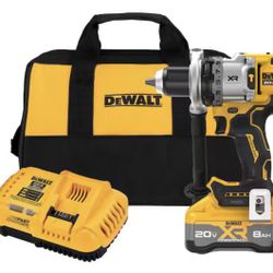 DEWALT 20V XR Lithium-Ion Cordless Hammer Drill Kit with 8.0 Ah Battery, Charger and Kit Bag