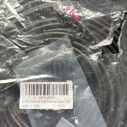 ecjtu Outdoor Cat8 Ethernet Cable 350FT, POE, Heavy Duty Direct Burial