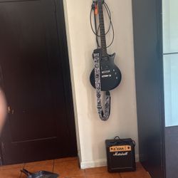 Electric Guitar With Amp 