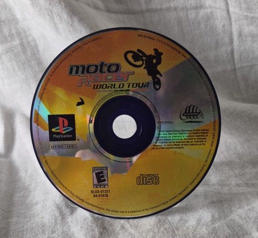 Moto Racer World Tour Playstation 1 (Infogrames, 2000) Game Disc Only