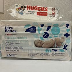 1diaper Bag (size 1) And 1 Wipes Pack Both $9