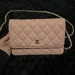Chanel Wallet on Chain (WOC) in Pink
