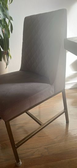 Set of 6 gray dinning room chairs