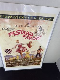 The Sound of Music Julie Andrews Vintage Style Movie Poster Print 17x11 Framed