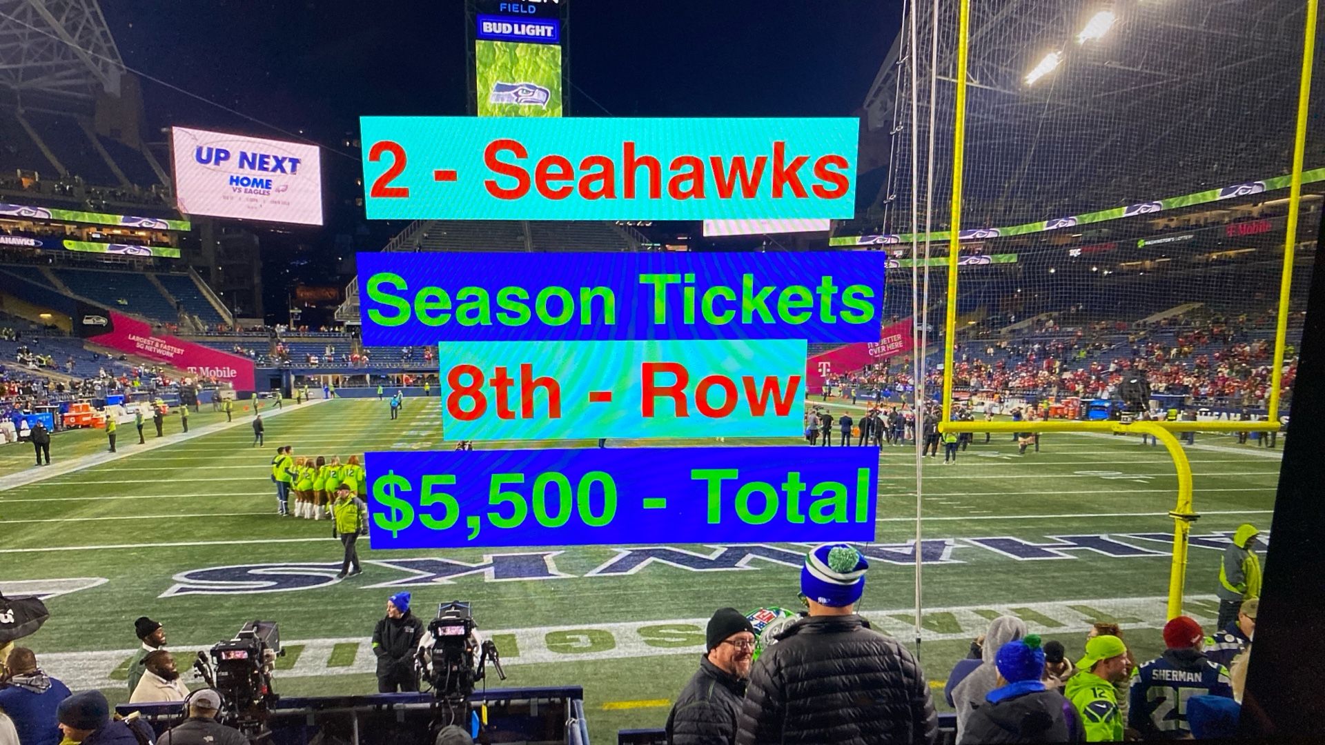 Seahawks Season Tickets 49ers Vikings Saints Rams