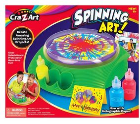 **NEW** CRA-Z-ART SPINNING ART, KIDS BOYS GIRLS CREATIVE ARTS CRAFTS EDUCATIONAL TOYS GAMES  SUMMER FUN 