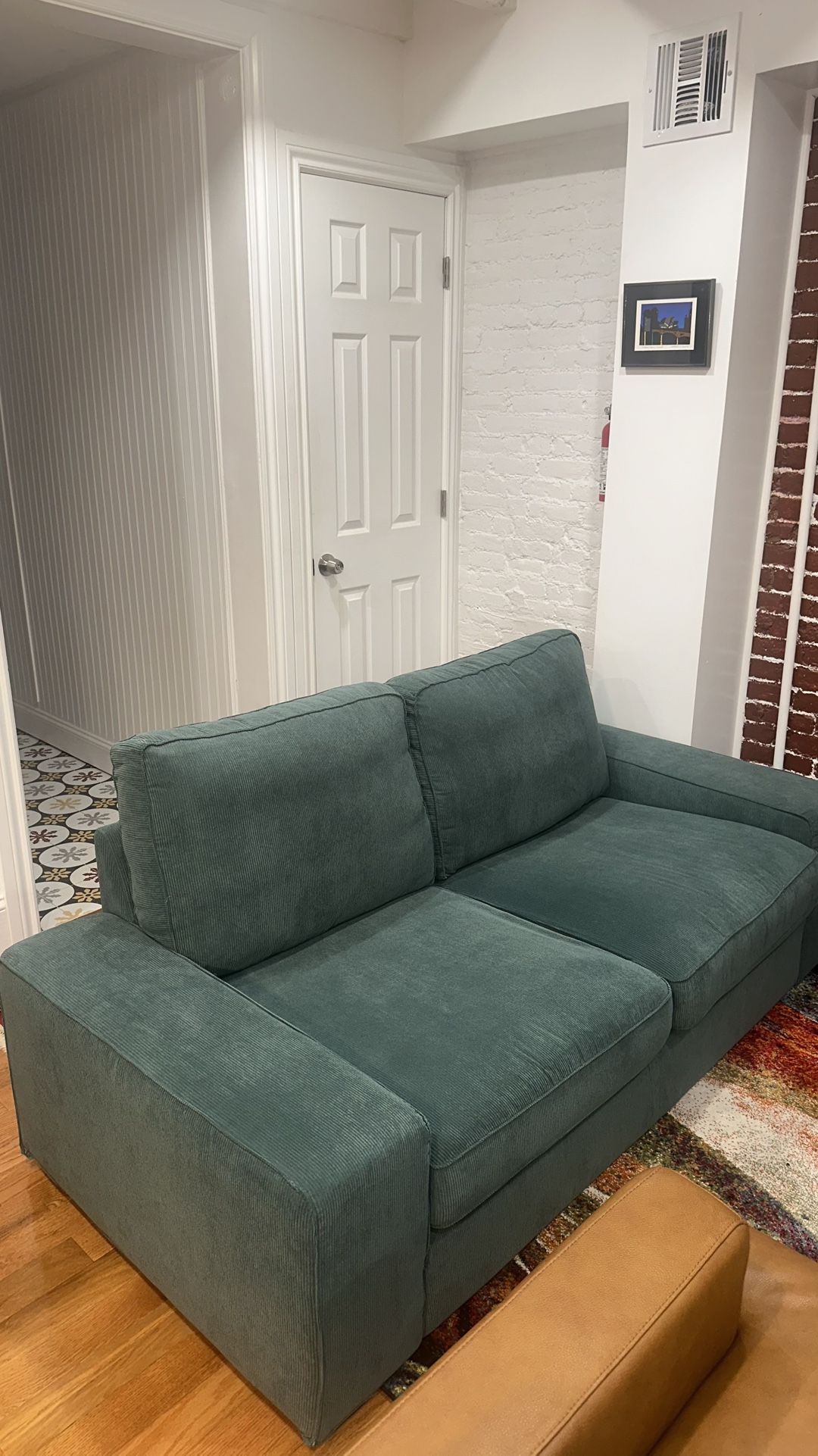 IKEA Kivik Grey-Turquoise Sofa
