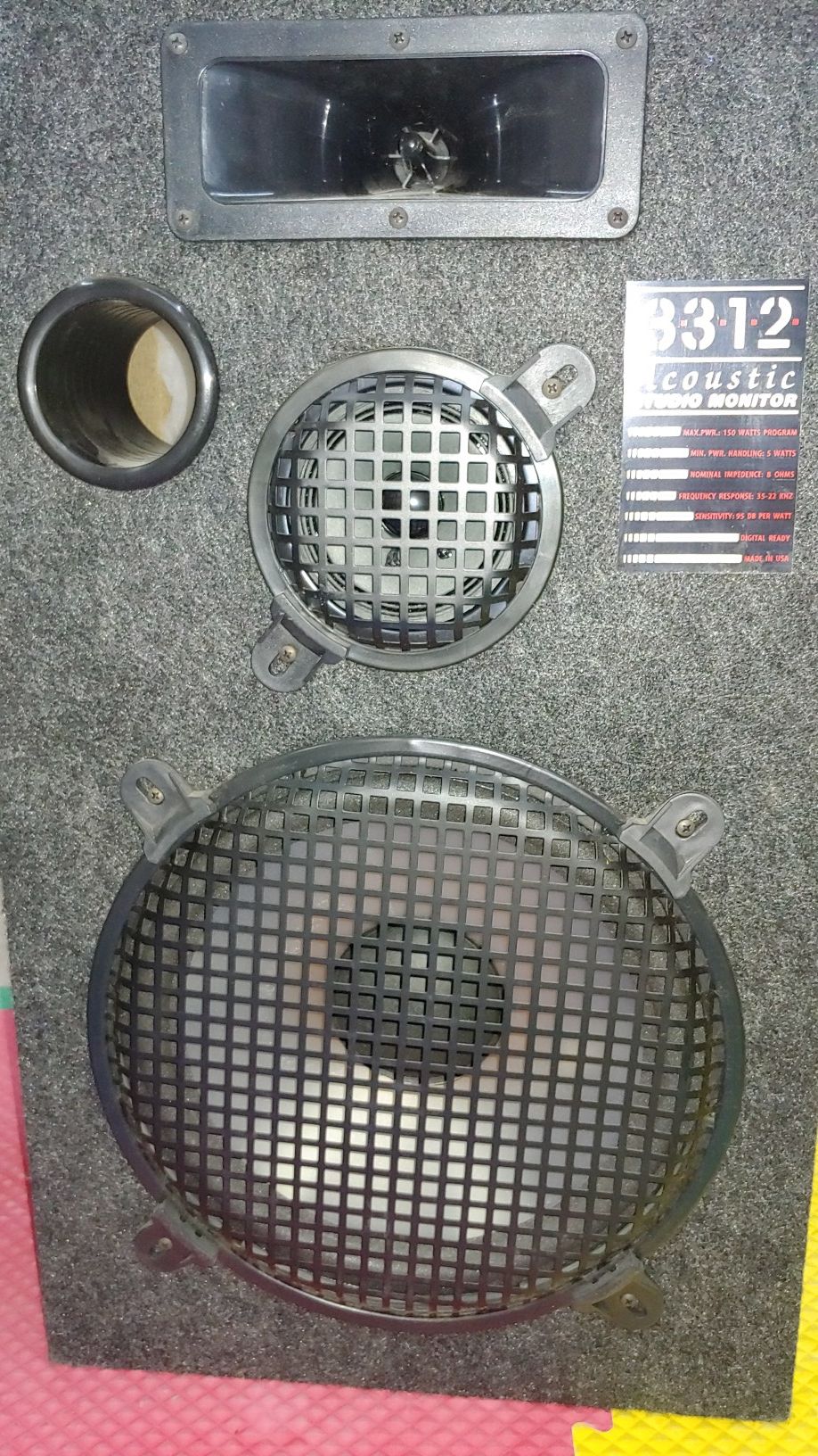 ACOUSTIC STUDIO MONITOR 3312. . 3 WAY FLOOR STANDING SPEAKERS for Sale in El Paso, TX OfferUp