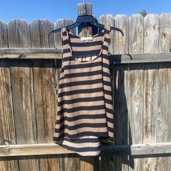 Cute Stripped Tank Blouse Size Small