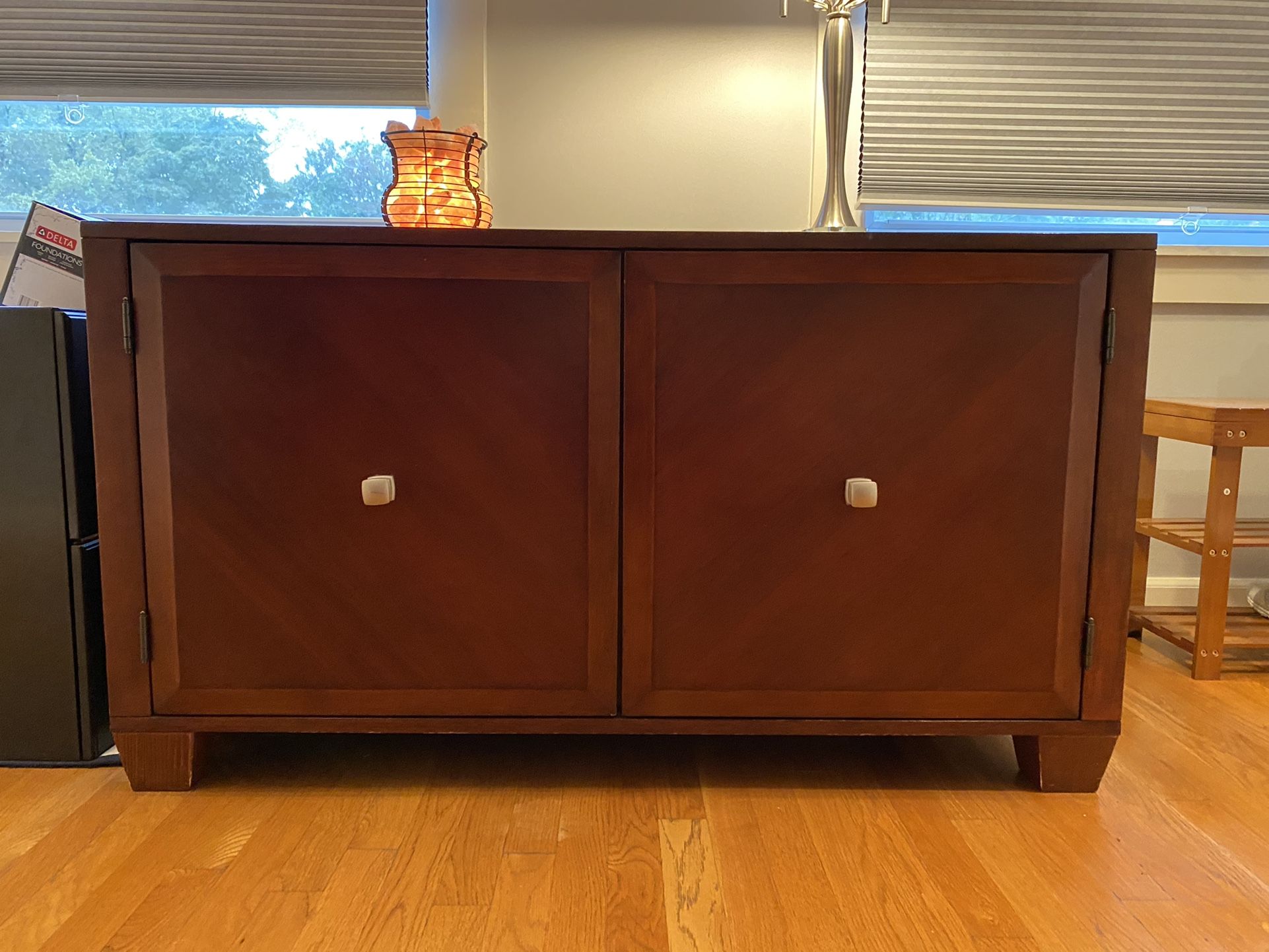 FREE  Wood Cabinet Entertainment Ctr 48w  27h  26.5d 