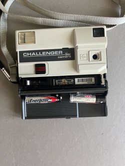 Antique and Vintage Kodak Challenger Disc Camera with a built-in flash. 1980s