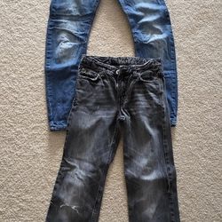 Boys Jeans - Size Medium Plus Free Dress Shirt