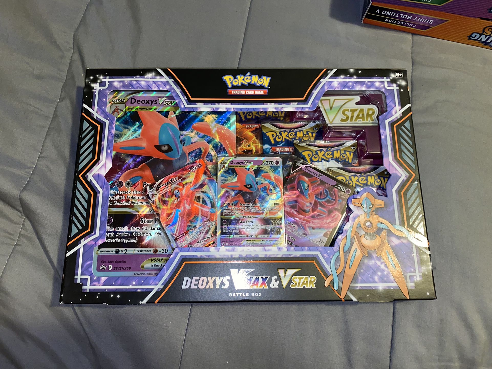  Pokemon TCG: Deoxys VMAX VSTAR Battle Box : Toys & Games