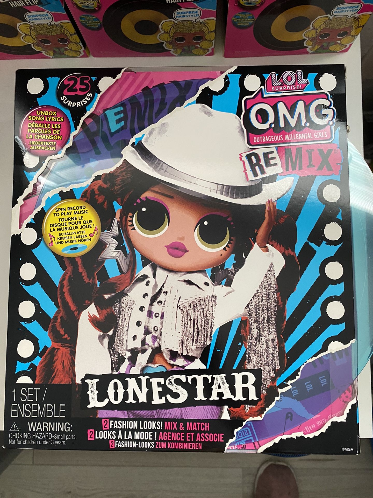 LOL Surprise OMG Remix Lonestar Fashion Doll - 25 Surprises with Music Age 5+