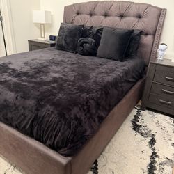 Queen Upholstered Bed Frame