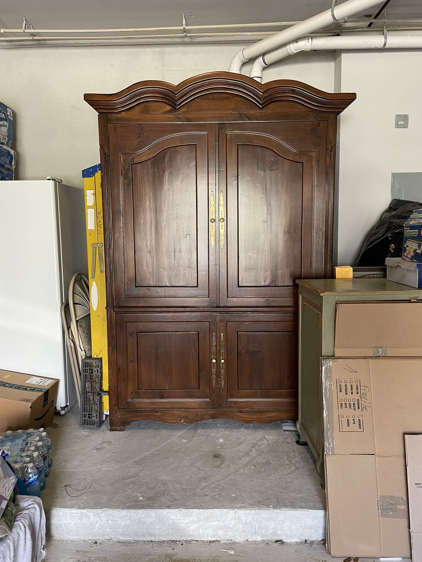 Solid Oak Armoire 