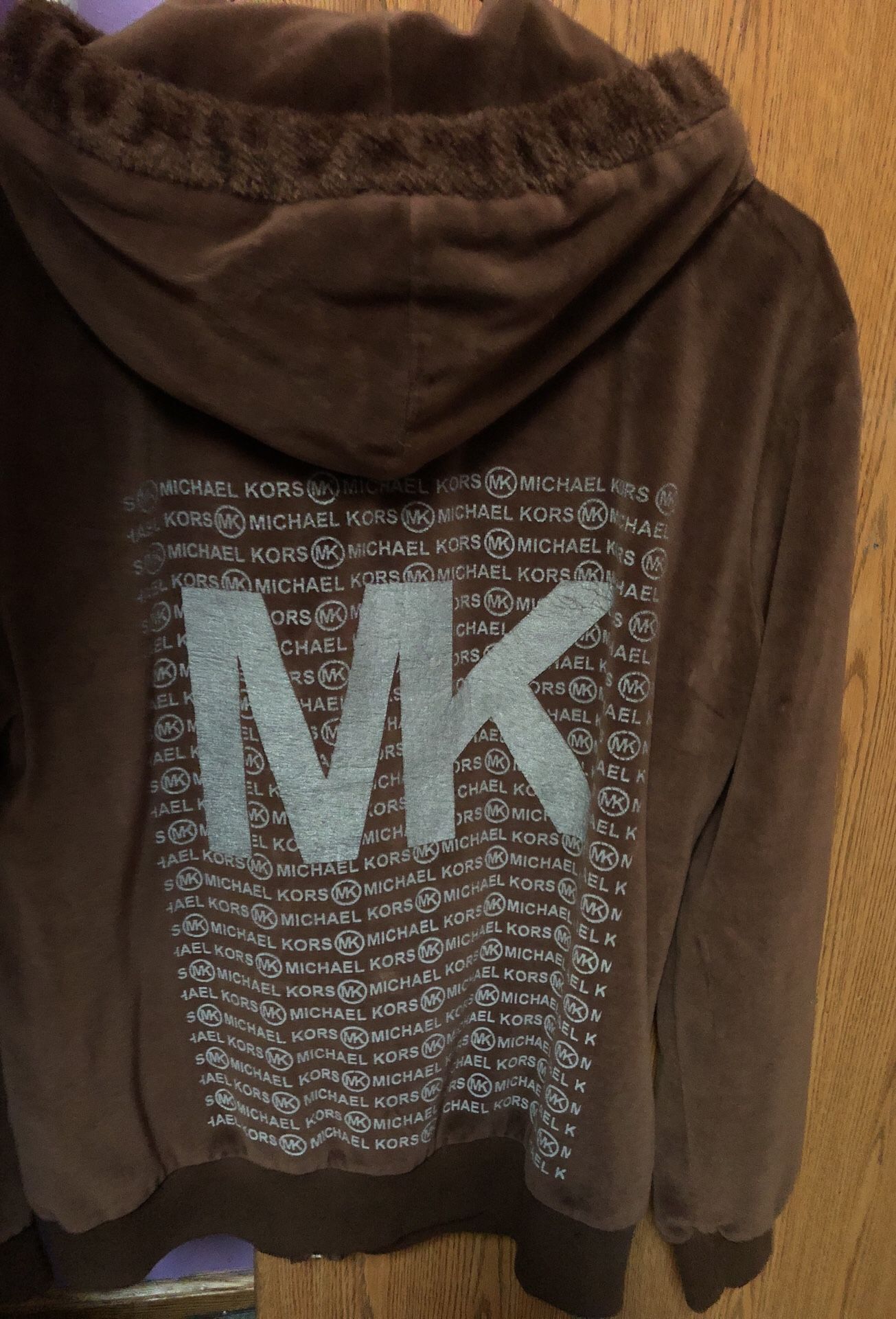 Large Michael Kors velour track jacket