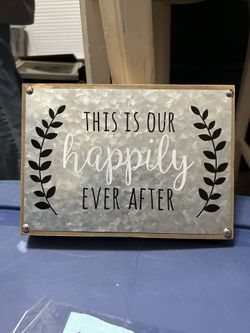 Set Of 2 Small Wedding Signs 
