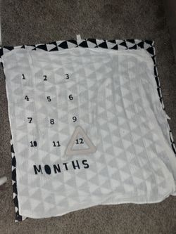 Baby Milestone blanket 