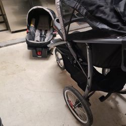 Graco Fastaction Fold Jogger Travel Stroller With Car Seat 