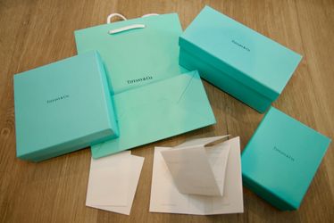 Tiffany & Co. Boxes, Bag & Receipt