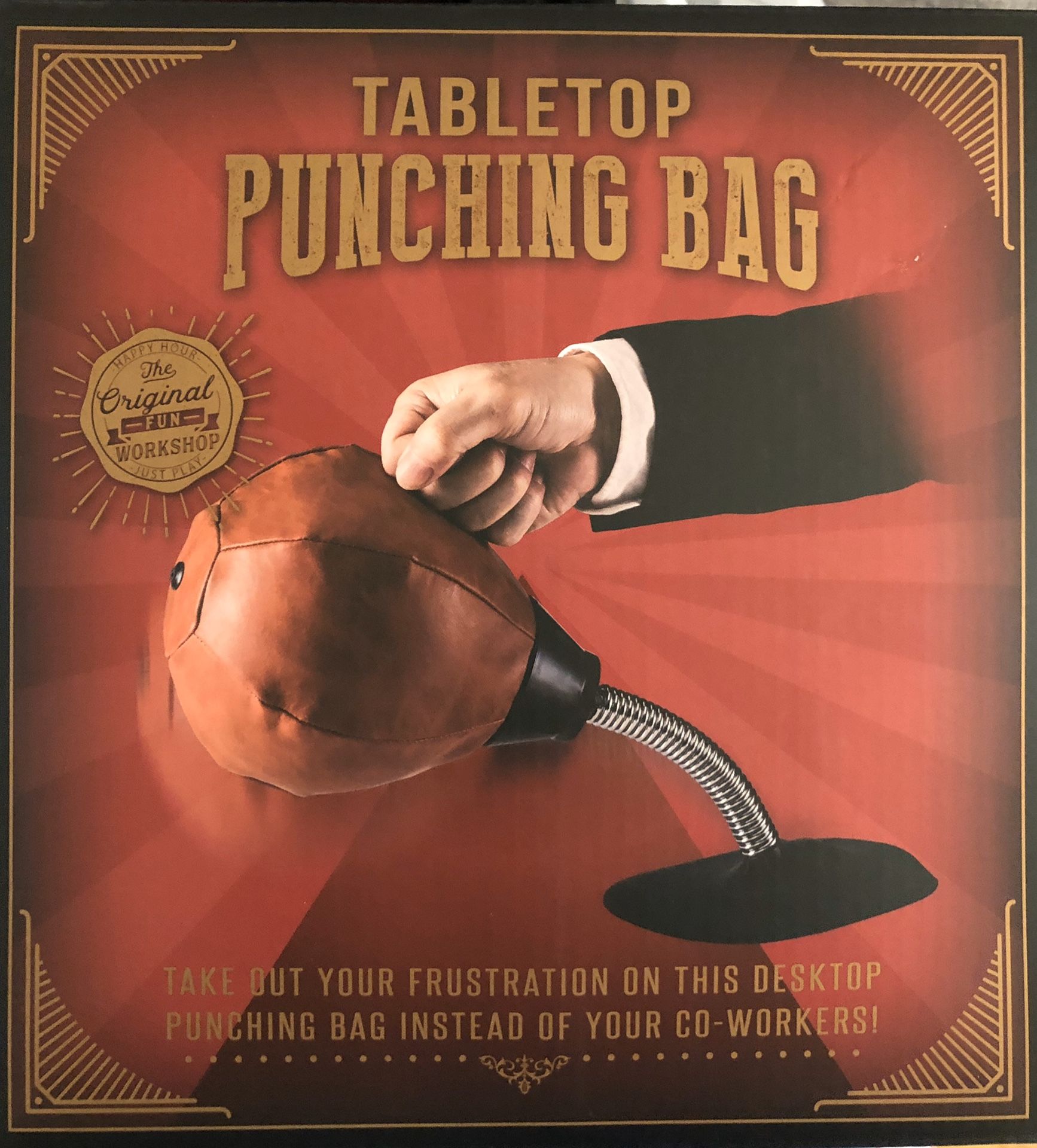 Tabletop punching bag