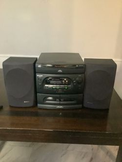 Sharp Mini Component System Model CD-C454 Vintage 1995 Everything Works But CD