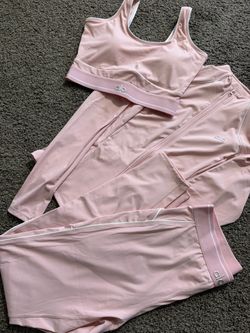 Alo Yoga 3-Piece Pink Activewear Set