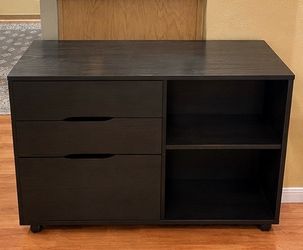 Dark Wood File/Storage Cabinet