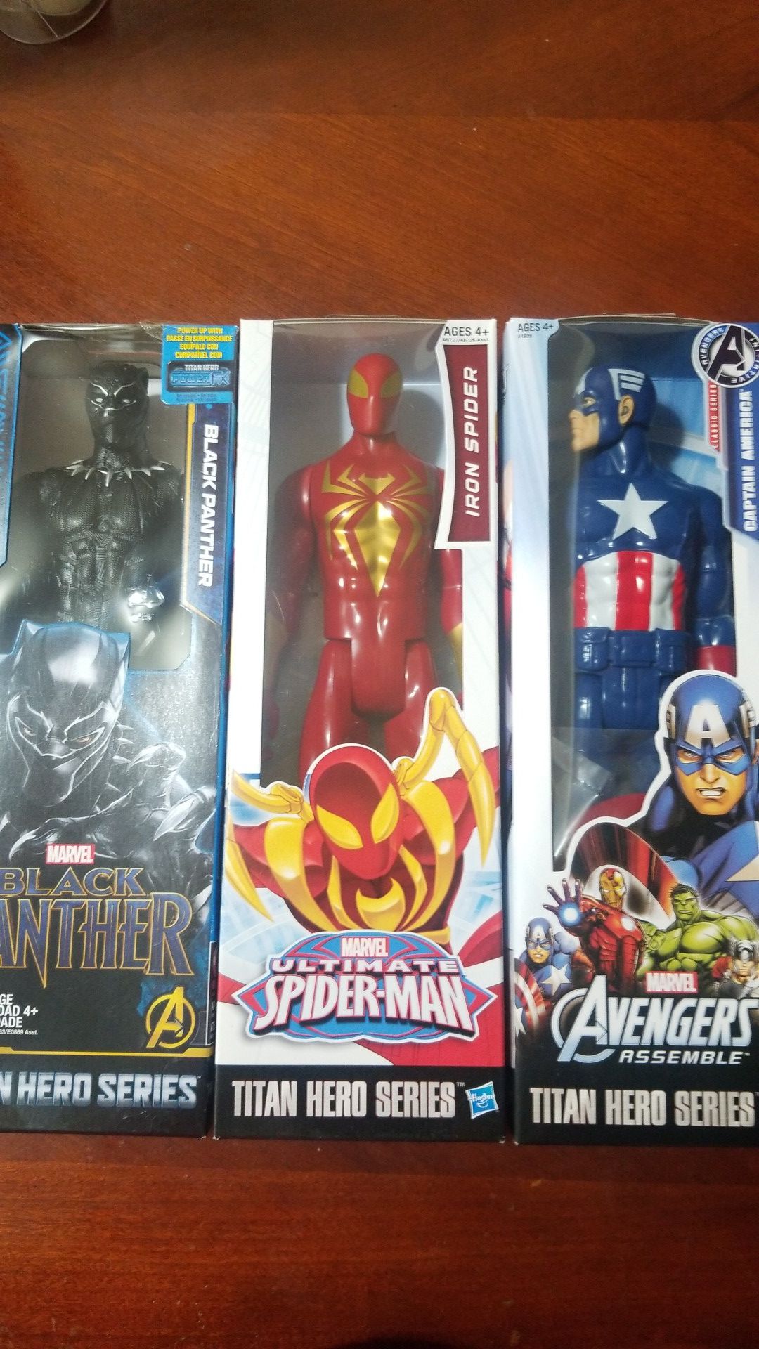 Kid's Toy's Marvel Spiderman Captain America Black Panther