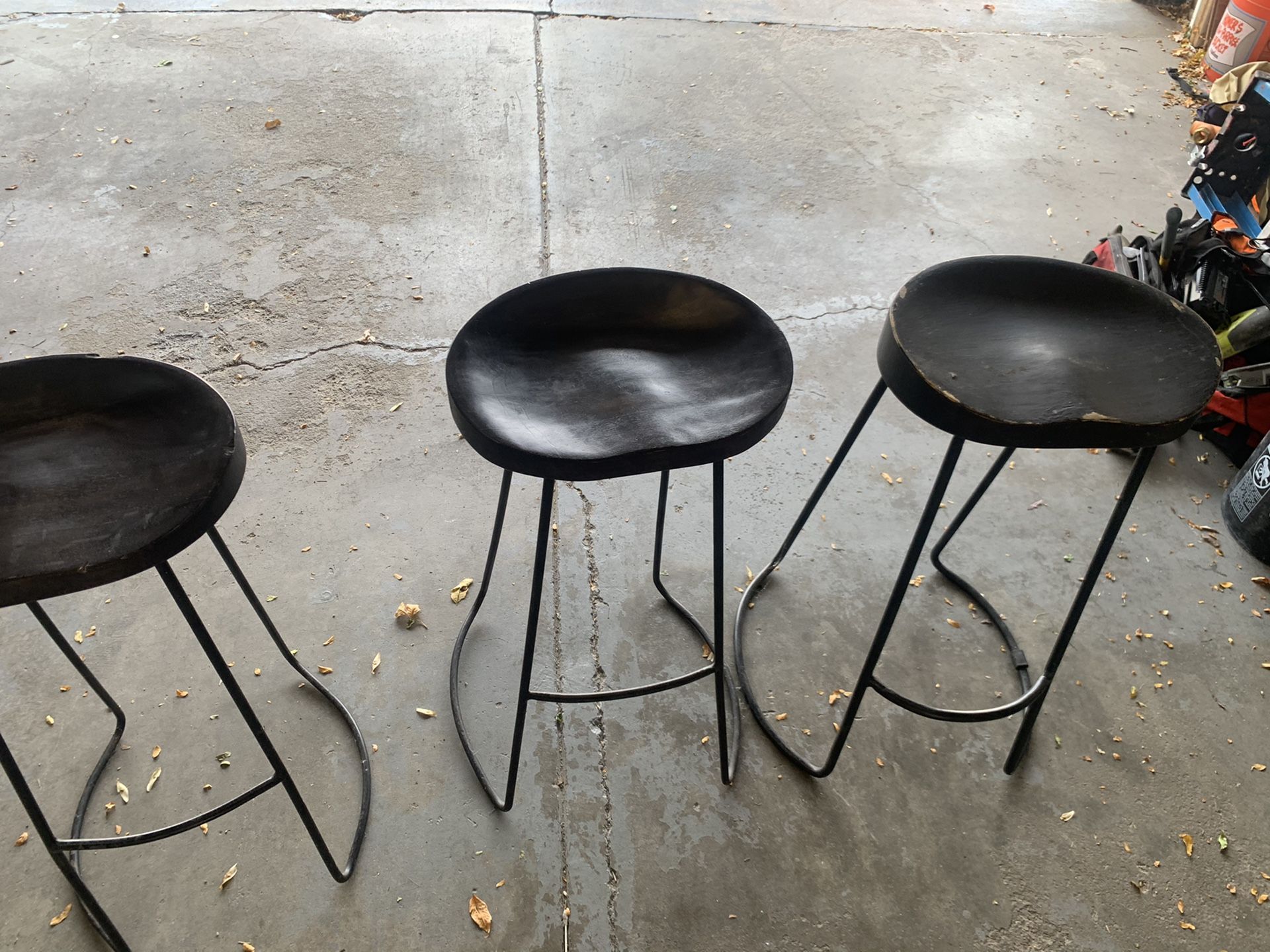 Wooden modern bar stools