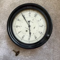 Antique Ship’s Clock With The Key