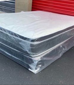 Queen Mattress Set PillowTop – Brand New –  Same Day Delivery Available 🚚