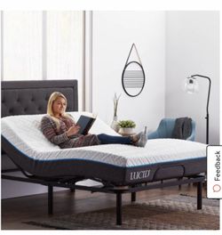 Adjustable comfort queen size wireless bed