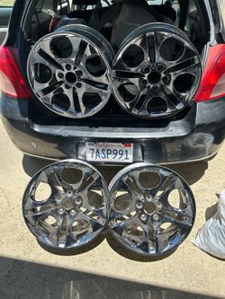 4 Crome BMW 107’s 18inc (stagger) wheels