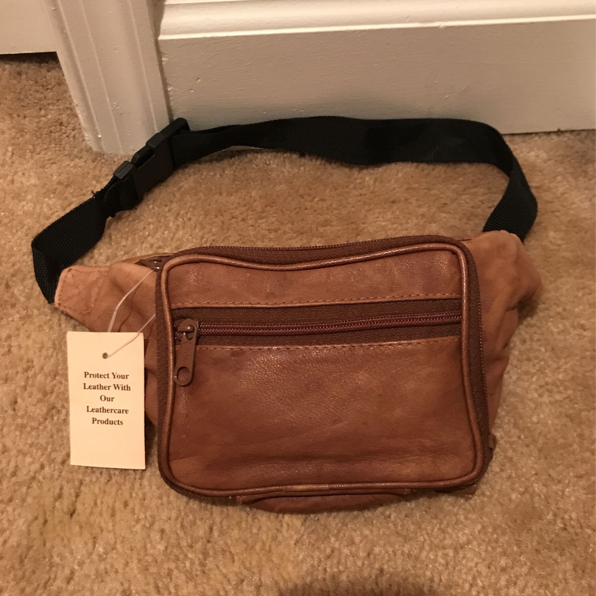 Nice : New: Soft Genuine Leather Fanny Pack Purse