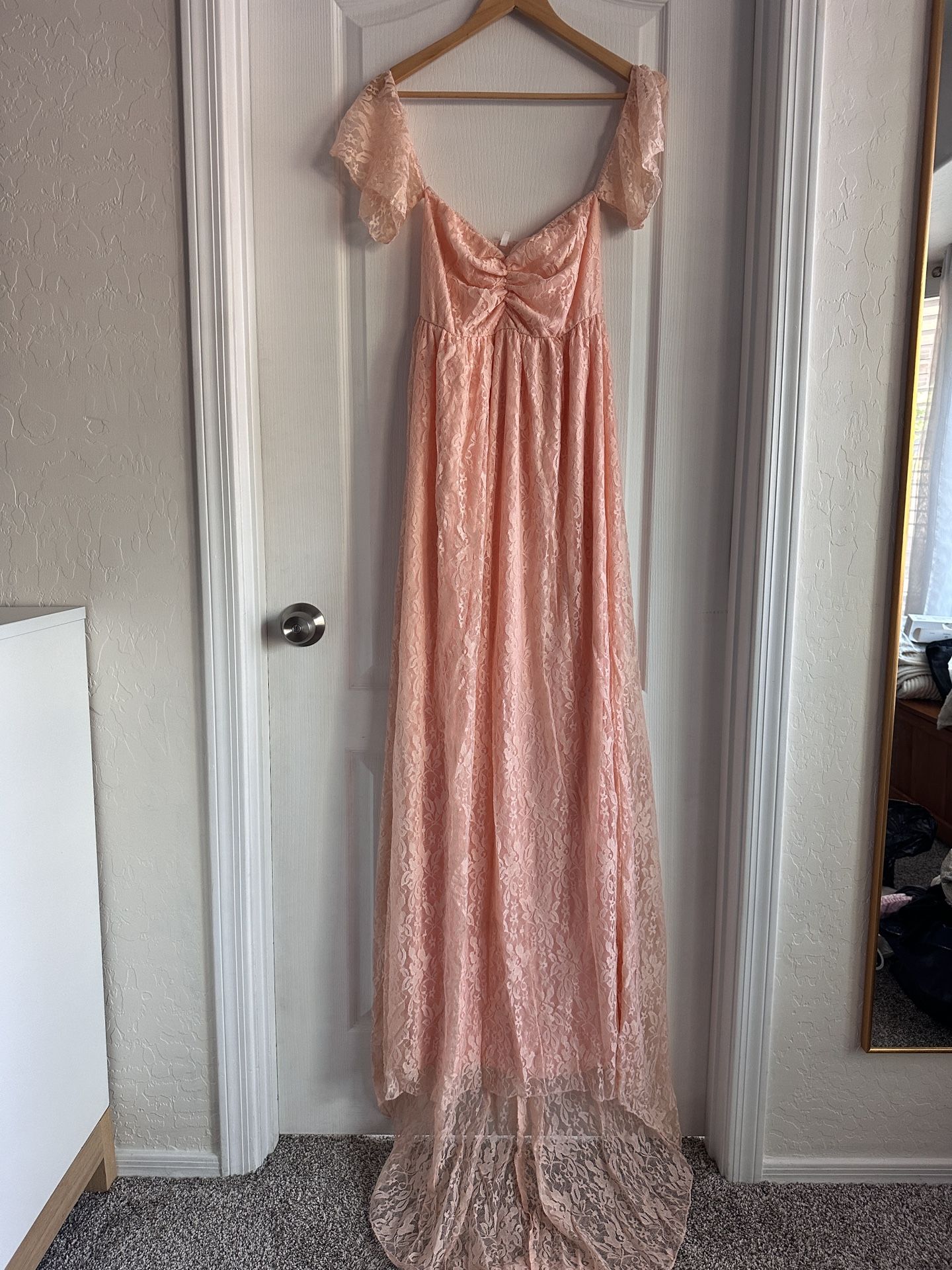 Pink Maternity Dress