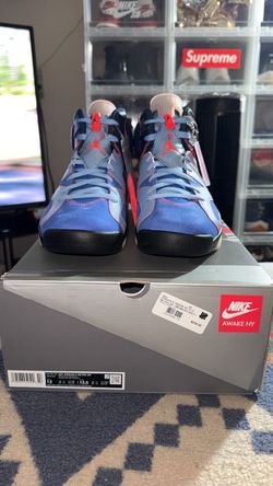 Nike Air Jordan 6 Retro OG AWAKE NY Midnight Navy “BlueBerry” Size 12 DS