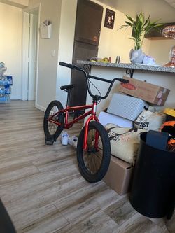20 inch red elite bmx