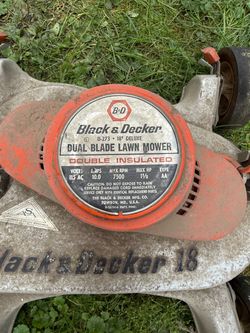 Electric twin blade B&D lawnmower