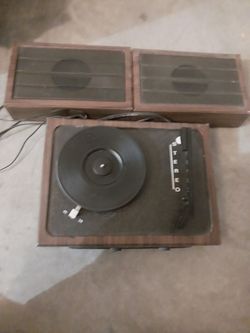70s carrontone record player, WORKS