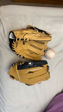 Baseball gloves and ball (like new)
