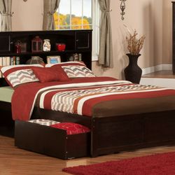 Book case Storage bed-4 Drawers