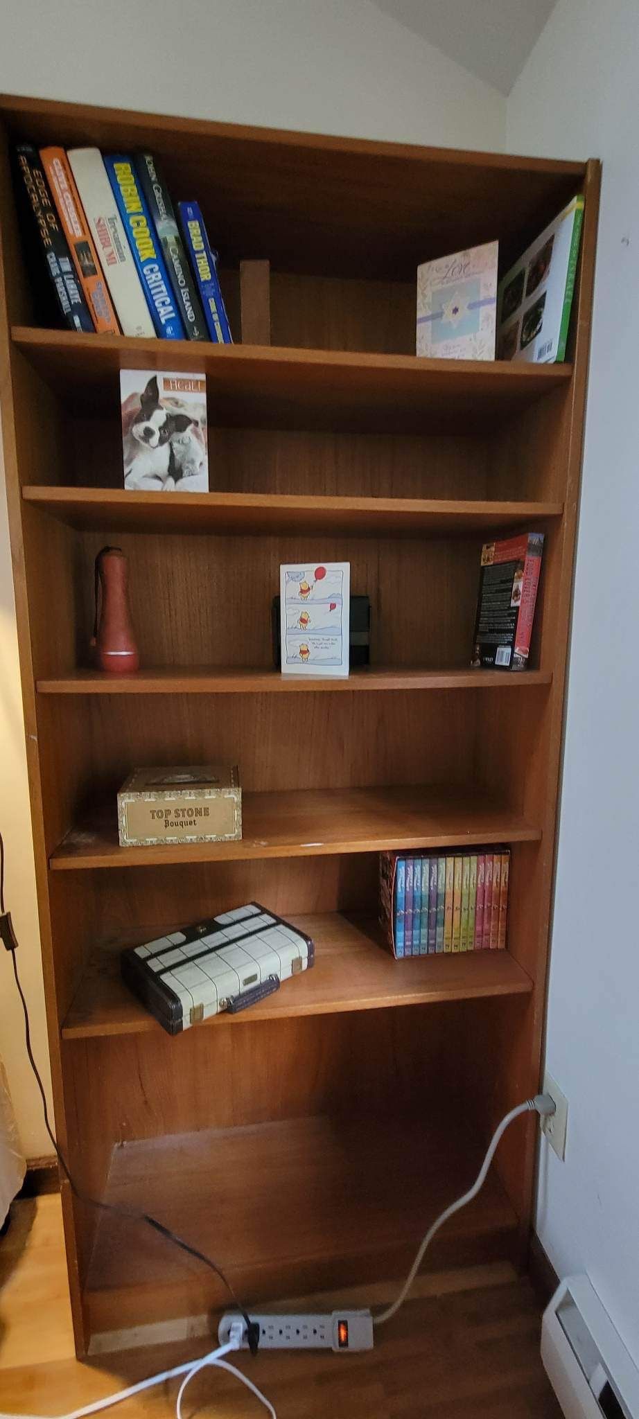 Teak Veneer Bookcase (3 Available)