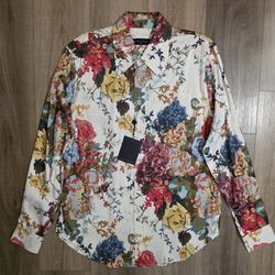 Men's Dress Shirt silk LV Size Large 